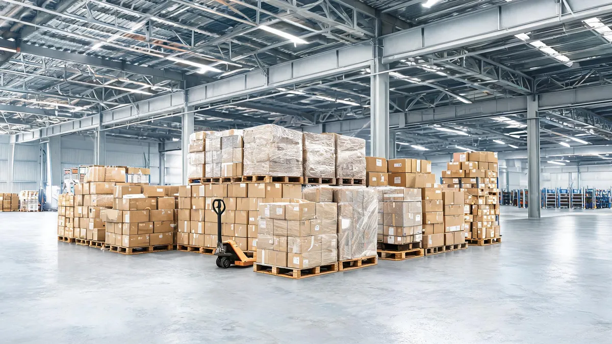 Consolidated export cartons ready to ship