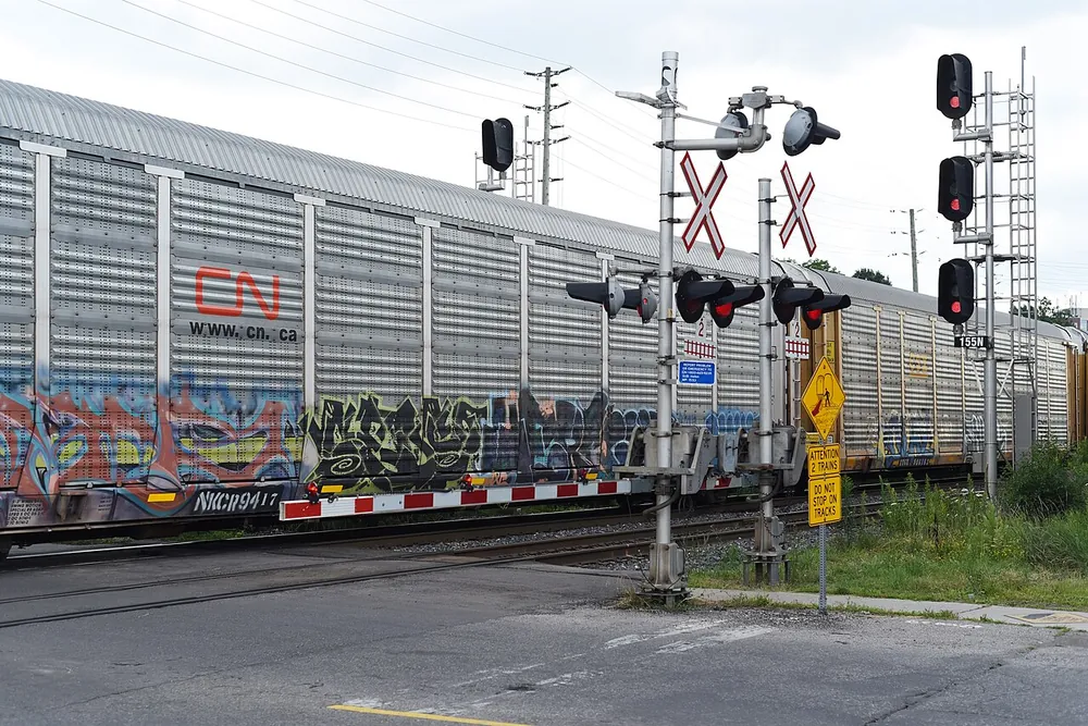 Freight train carrying containers as a cheaper shipping alternative